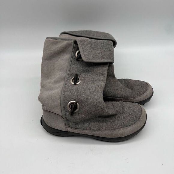 Lands End Toggle Pull On Boots Womens - Picture 8 of 10